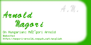 arnold magori business card